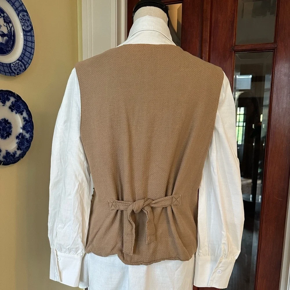 FORELLI | Vintage Boho, Western Textured 100% Cotton Vest, Size 14/16
